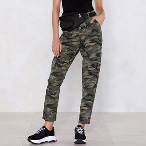 camo cargo pants